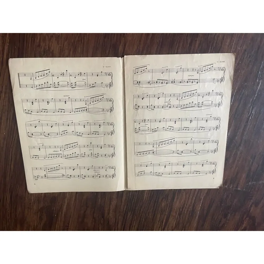 Vintage sheet music booklet